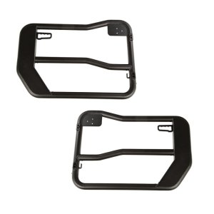 Jeep Wrangler Front Tube Doors - Rugged Ridge - Fortis with Mirrors - Textured Black - `18-`22